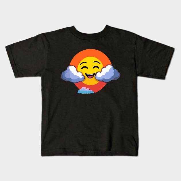 happy sun Kids T-Shirt by abdellahyousra